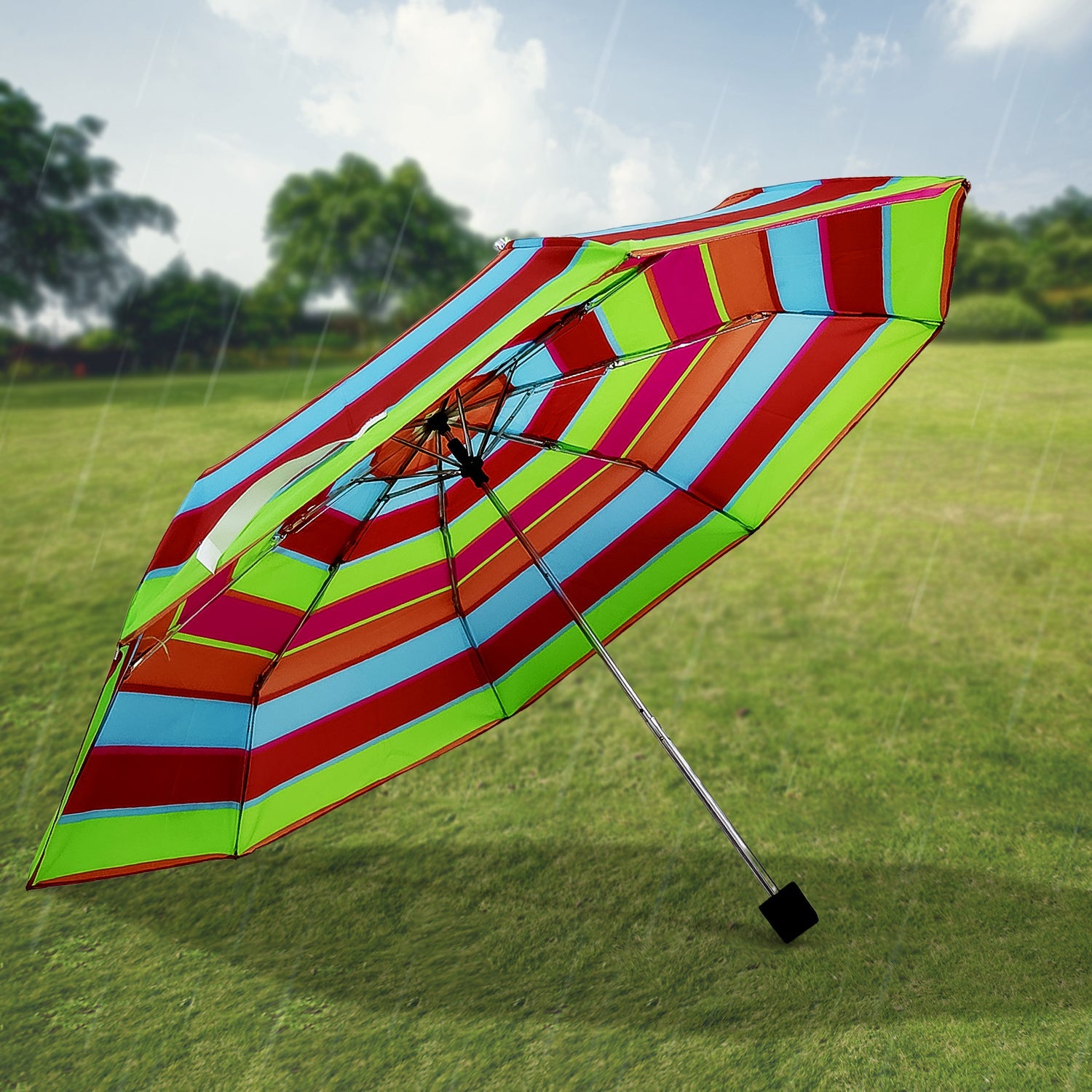 3-Fold Sun & Rain Protective Solid Foldable Umbrella, (1 Pc / Mix Design) 3-Fold Sun & Rain Protective Solid Foldable Umbrella, (1 Pc / Mix Design)